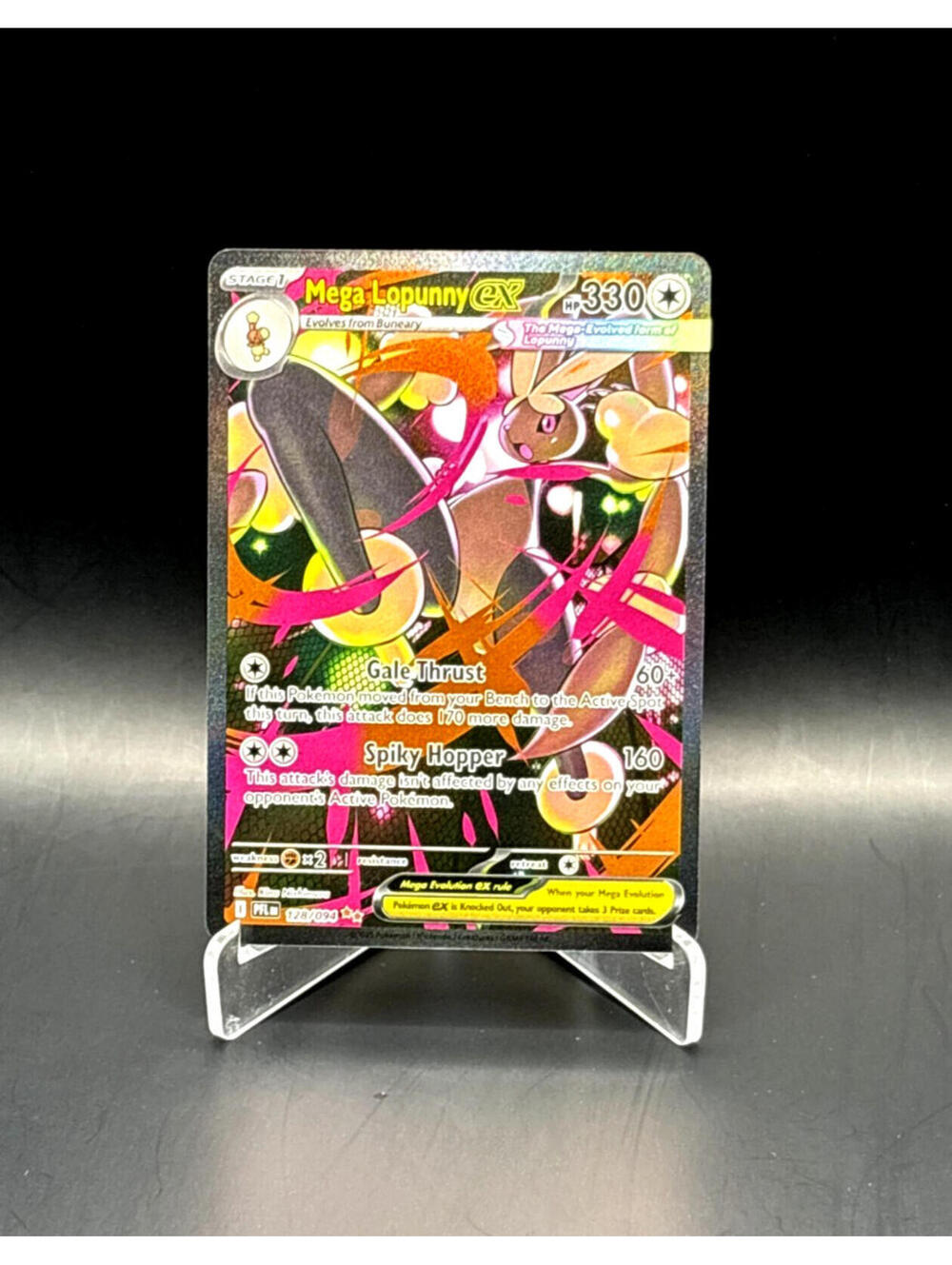 Pokémon TCG Mega Lopunny ex Me02: Phantasmal Flames Holo 128/094 NM